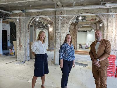 Left to right – Rebecca Conroy, Zoe Nicholson and Nathaniel Hepburn Left to right – Rebecca Conroy, Zoe Nicholson and Nathaniel Hepburn