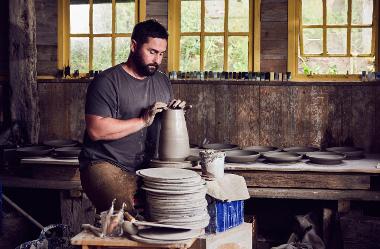 Daniel Martin, potter. Photo by Alun Callender