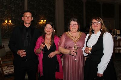 the Mayor and her Consort (Nickie Foster) enjoying the charity ball with friends and family the Mayor and her Consort (Nickie Foster) enjoying the charity ball with friends and family