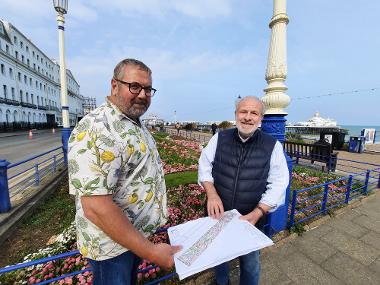 Cllr Jim Murray and Peter Thurman