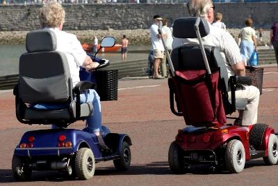 Storing a mobility scooter Image for Storing a mobility scooter