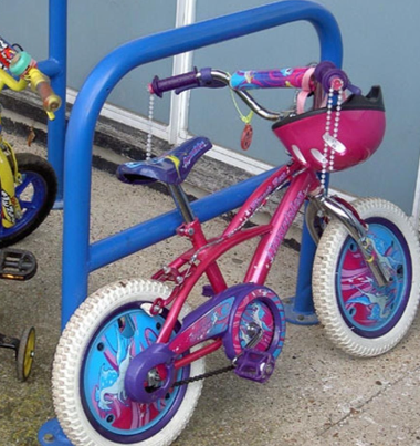 Kid's bike rack