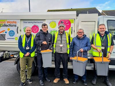 Image of EBC Food Waste pilot caddy deliveries 